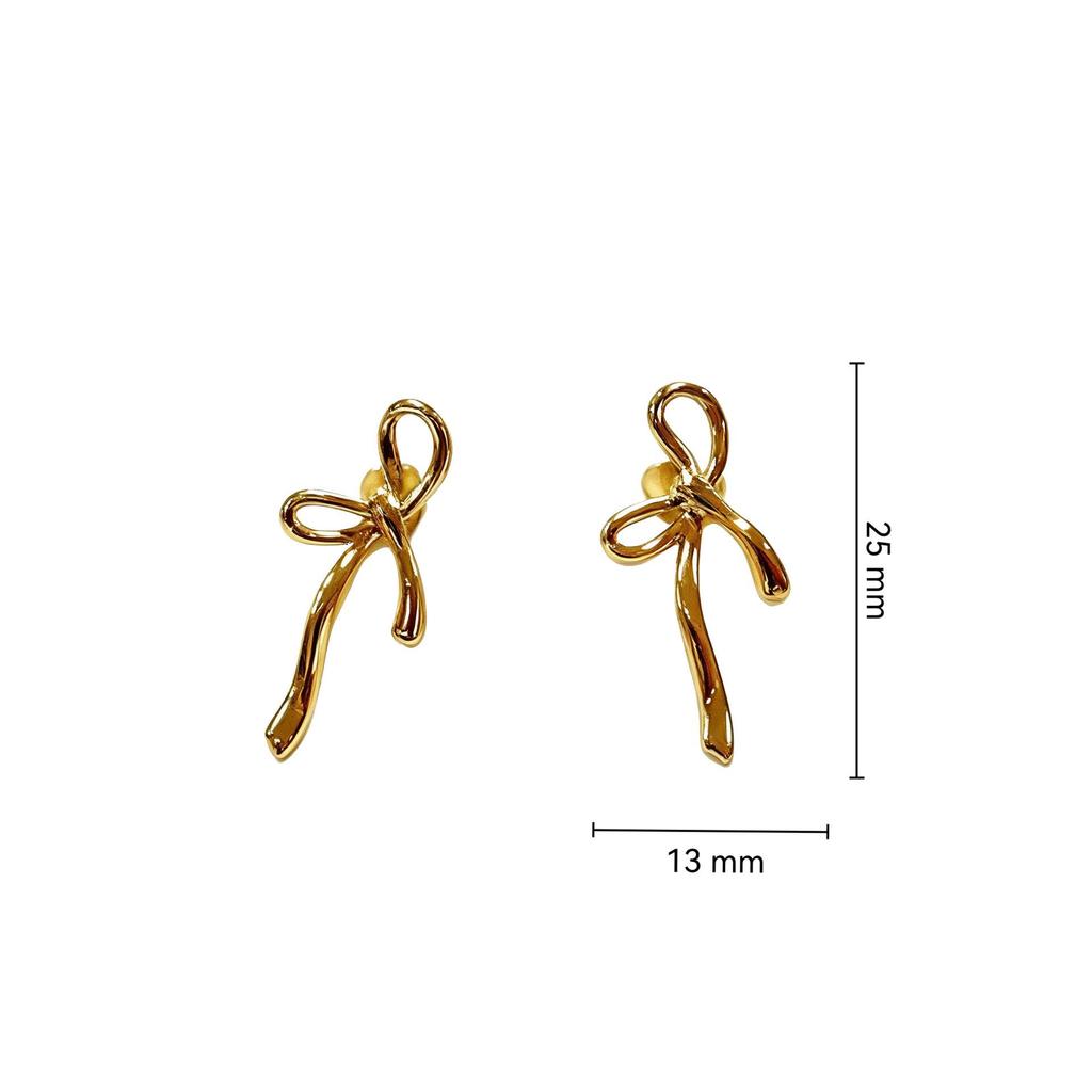 Trendy European & American Stainless Steel Butterfly Earrings