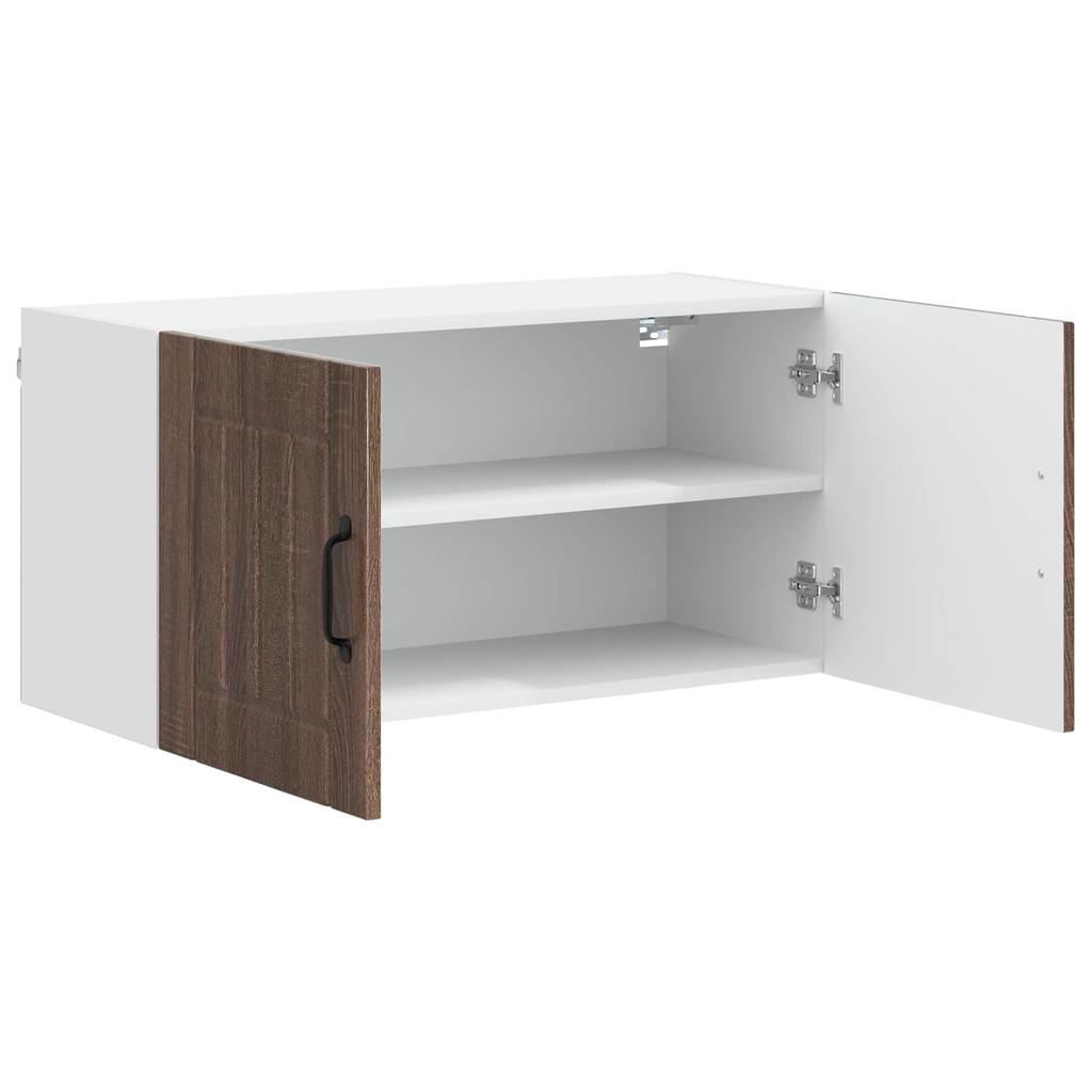 Wall Cabinet LUCCA Brown Oak 80 X 31 X 40 Cm Particleboard