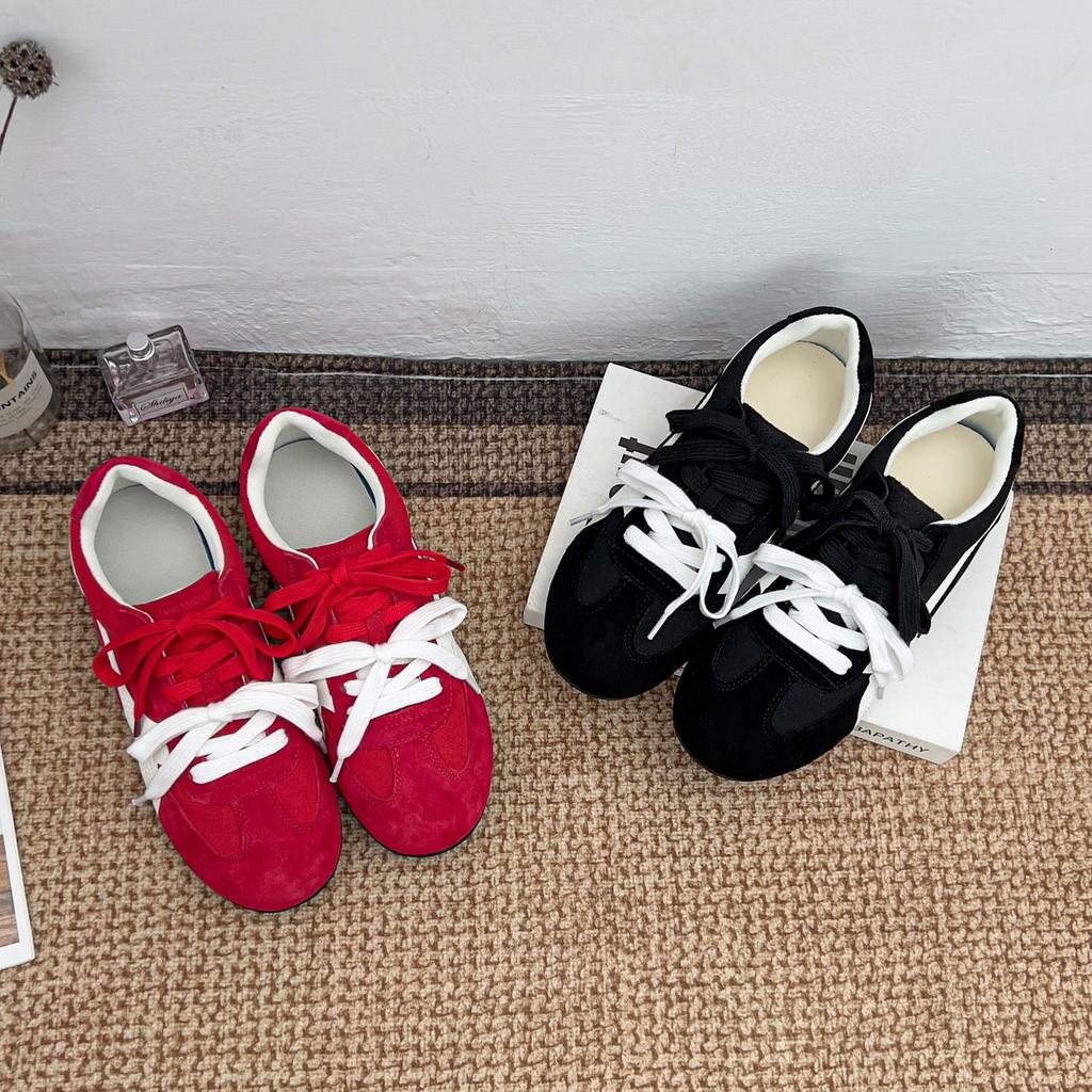 Dexun shoes women's summer versatile outer platform women's shoes 2025 new academic style casual retro dad shoes women's