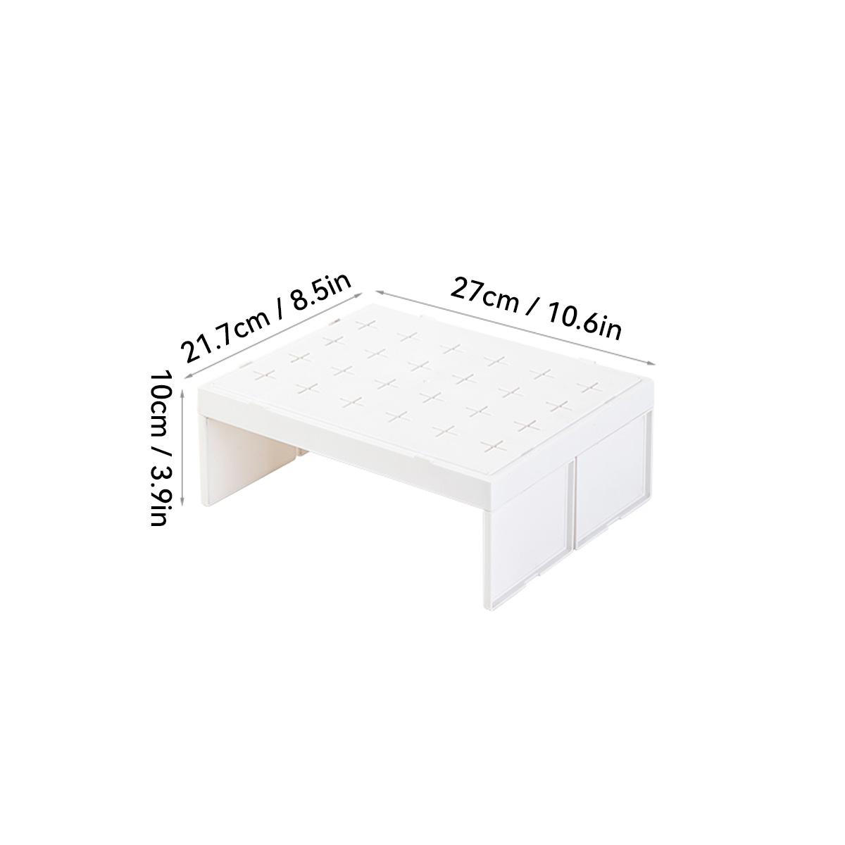 

WORTHBUY Штабелируемая пластиковая полка для хранения принадлежностей для ванной комнаты, многофункциональный многоярусный органайзер, полки, держатель для хранения в шкафу