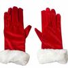 Autumn and Winter Thickened Warm Velvet Mouth Women Gloves New Christmas Plush Party Etiquette Gloves