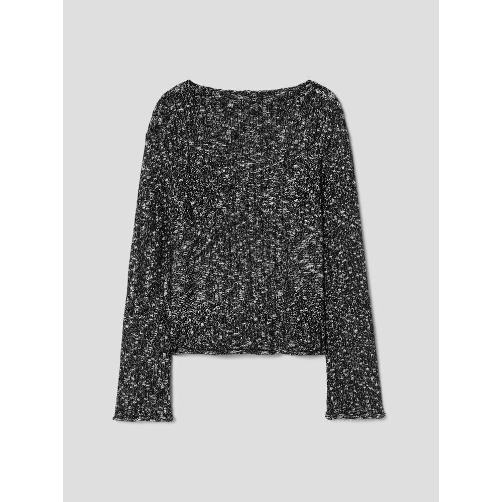 Anggae Noise Knit Pullover Black