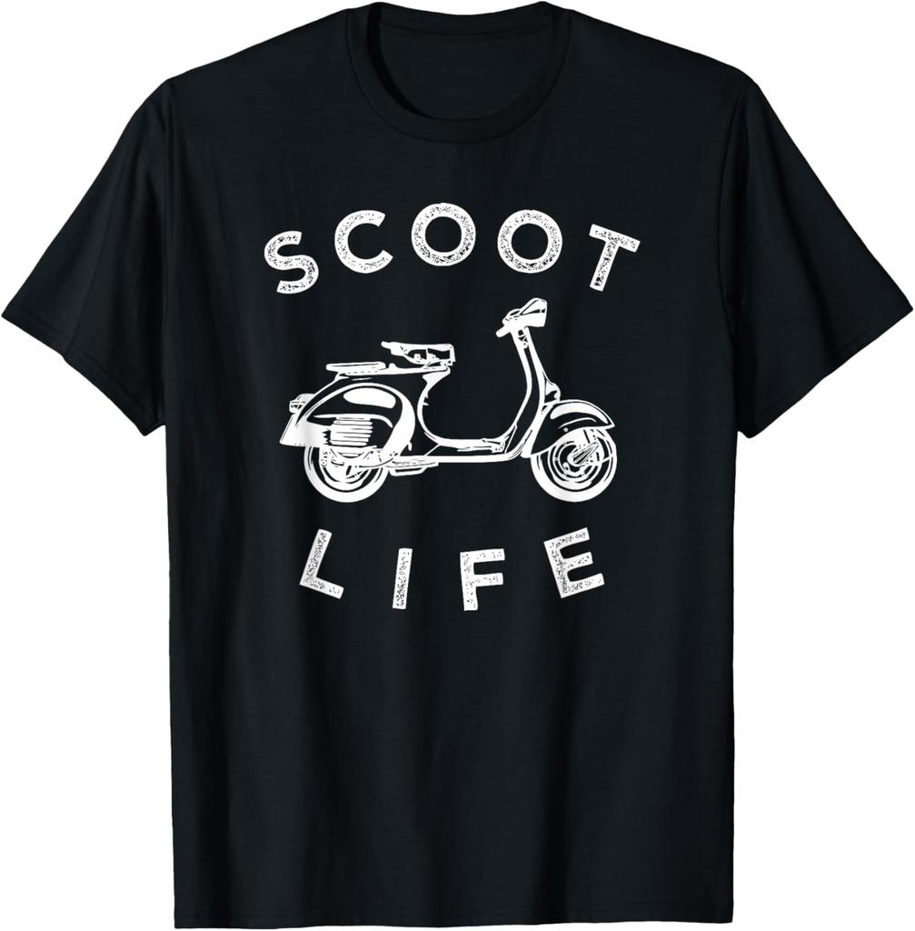 Maglietta Scoot Life Scooter, Maglietta Grafica Divertente Moped Unisex Estiva Streetwear Top Abbigliamento Uomo Casuale Camisas