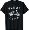 Maglietta Scoot Life Scooter, Maglietta Grafica Divertente Moped Unisex Estiva Streetwear Top Abbigliamento Uomo Casuale Camisas