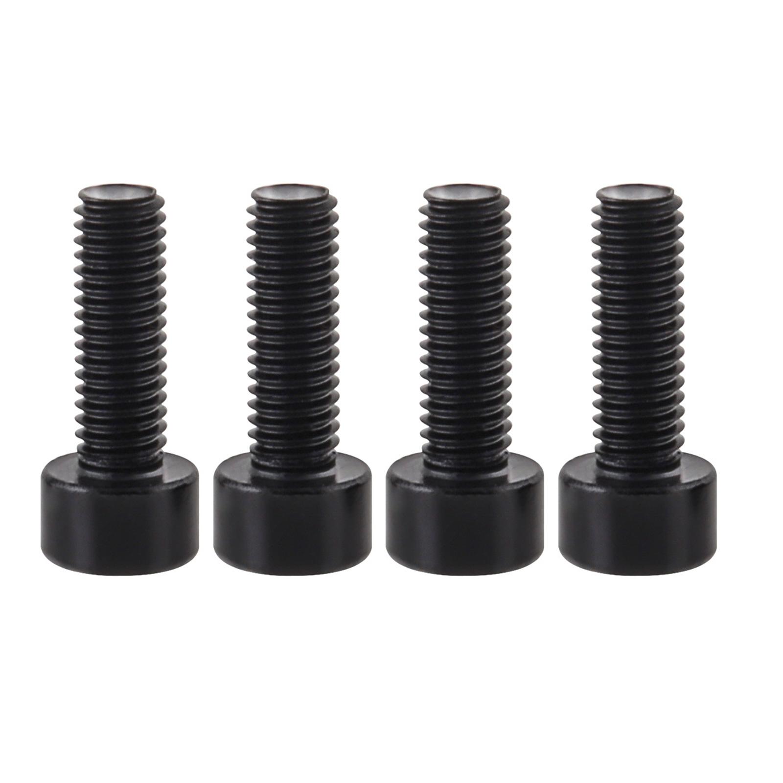 

4pcs Road Bike Water Bottles Cage Bolt Corrosion Resistant Bike Bottles Cage Screws With Most Bike Models чорний
