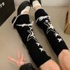 Drawstring Long Stockings Warm Wide Leg Socks Fashion Leg Warmers  for Winter Autumn