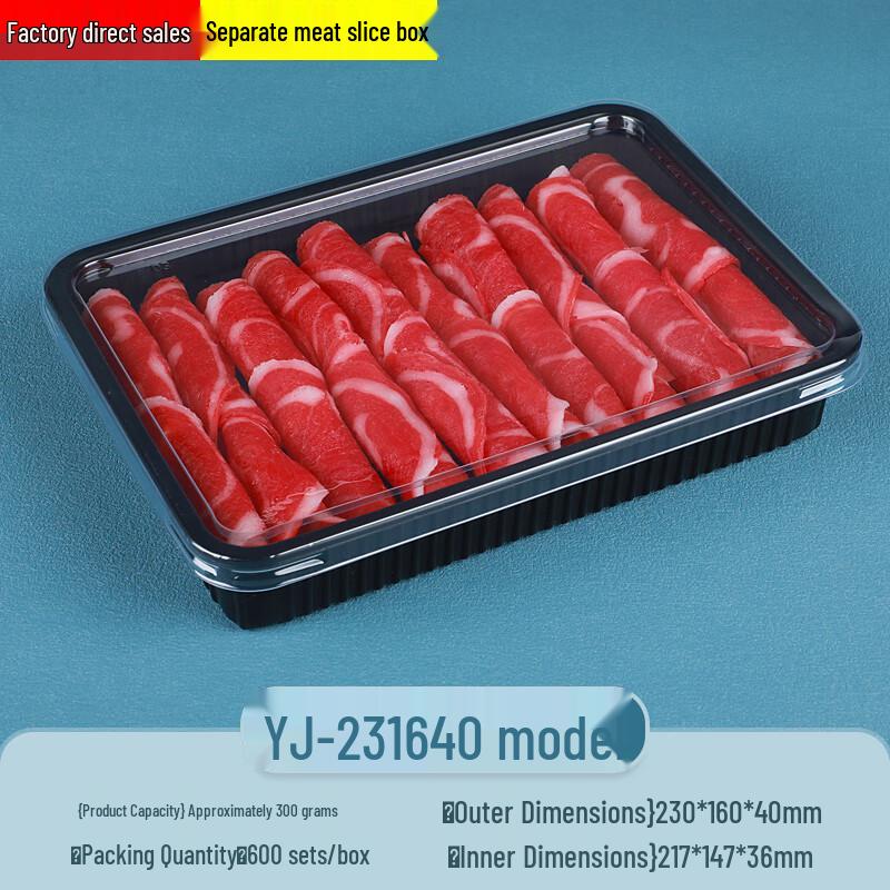 Disposable Plastic Meat Roll Packaging Boxes