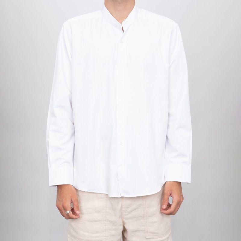 Chemise estivale coton col mao Homme BILL TORNADE