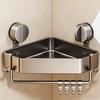 Shower Rack Waterproof Rustproof No Drilling with Drainage Suction Cup Shelf Bathroom Storage for Home Living Room Kitchen