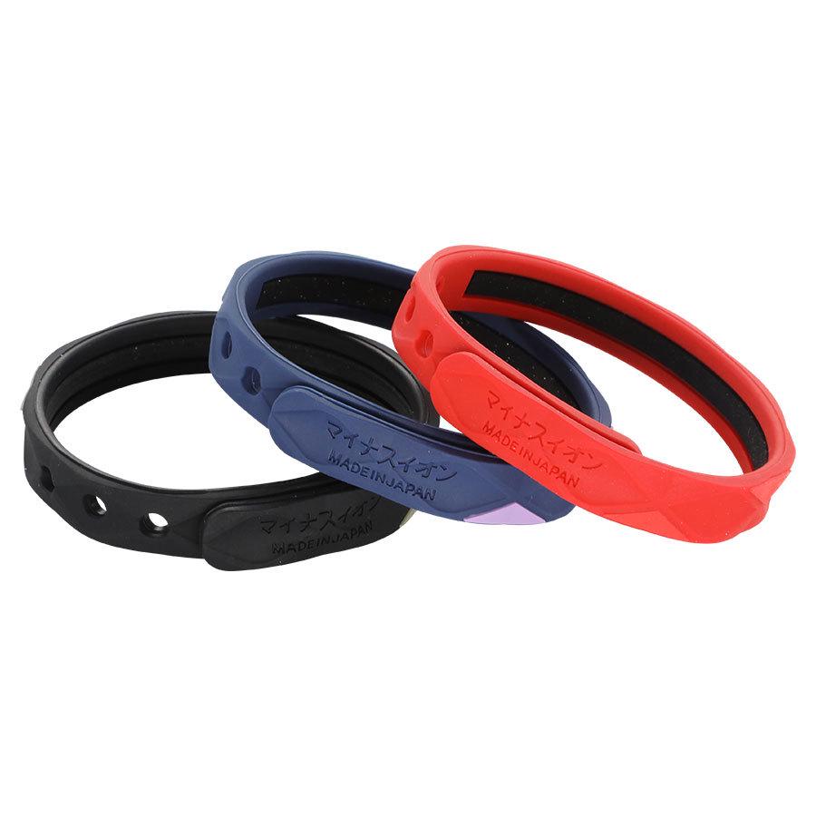 Adjustable 3D Silicone Anti-static Bracelet with Negative Ions - Waterproof & Minimalist Design