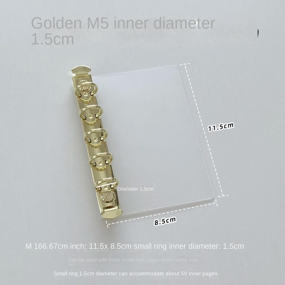 M5 A7 Loose Leaf Side Insert Board Pad Partition Handmade Clip Secondary Ring Inner Page Storage Clip Binder Clip DIY Partition