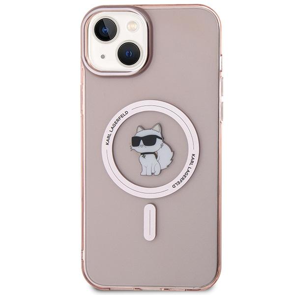Karl Lagerfeld KLHMP15MHFCCNOP iPhone 15Plus / 14 Plus 6.7" Pink Hardcase IML Choupette MagSafe