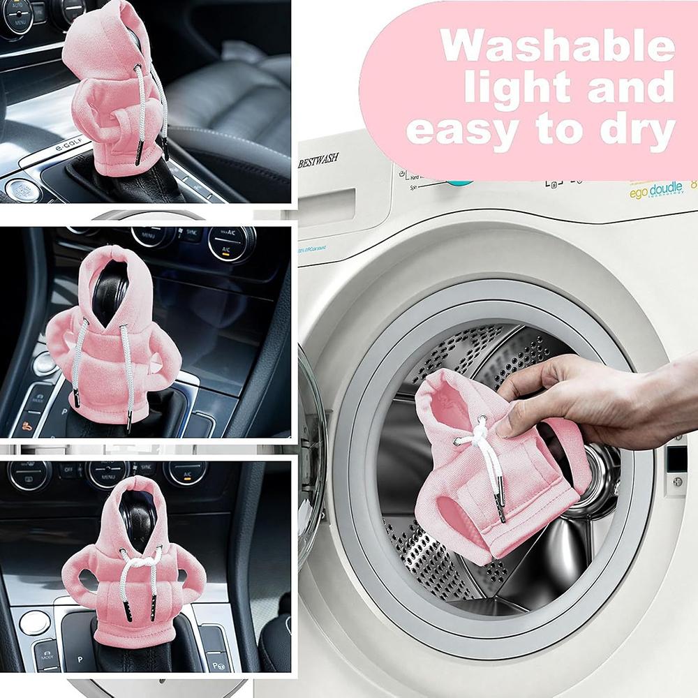 Car Gear Shift Hoodie Cover Mini Shift Cover Gear Handle Decoration Manual Automatic Universal Auto Shift Lever Interior Decor