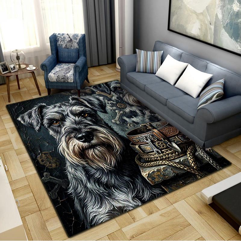 Indian Chief Painting Carpet Rug for Living Room Bedroom Home Sofa Decoration, Kids Play Non-slip Floor Mat