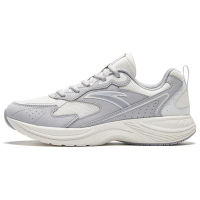 Anti-Slip Wear-Resistant Low-Top Retro Running Shoes Men's Gray White Sneakers 912345595-1