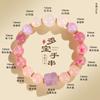 Handmade Multistone Crystal Bracelet Women With Amethyst Blue Topaz Natural Quartz Beads Fashion OL Style