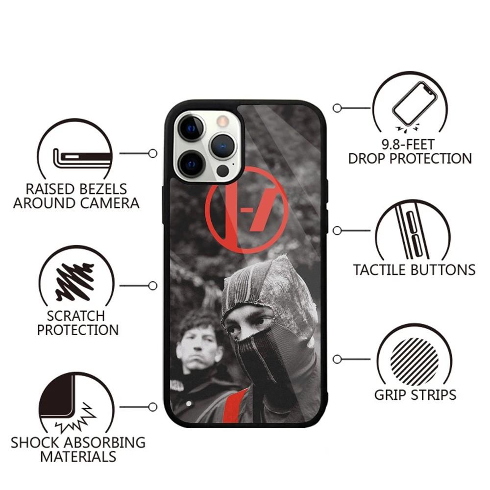 T-Twenty one pilots Phone Case For iPhone 15,14,13,12,11,Plus,Pro,Max Mini Magsafe Magnetic Wireless Charging
