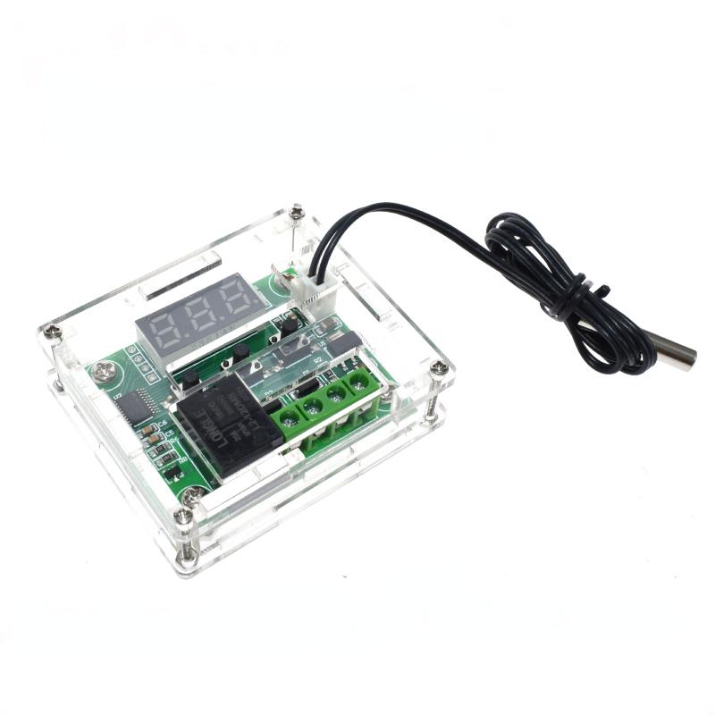 1PCS DC 12V Temperature Controller Module with Case XH W1209 LED Display Digital Thermostat Module with Waterproof NTC Probe
