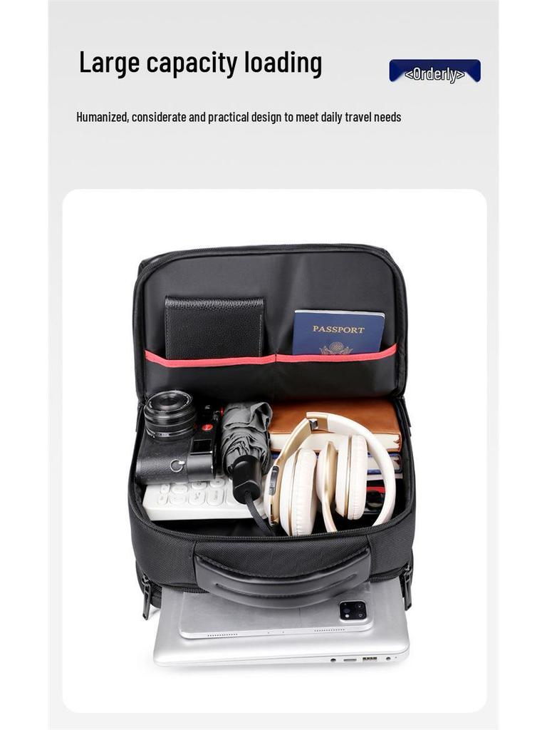 Herren Business Laptop Rucksack mit großem Fassungsvermögen - Modische, lässige und Outdoor-Reisetasche