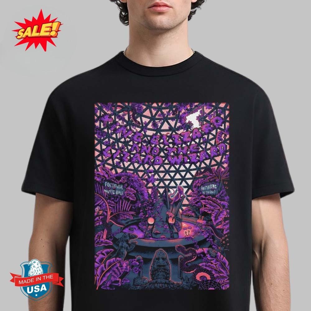 

King Gizzard And The Lizard Wizard Brisbane Australia 2025 On Dec 7 T-Shirt M