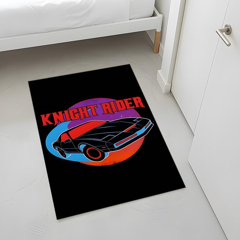 Knight Rider (5) Rug Suitable For Living Rooms Bedrooms Computer Rooms Dining Areas And Placement Under Tables And Chairs Also An Ideal Choice For Off