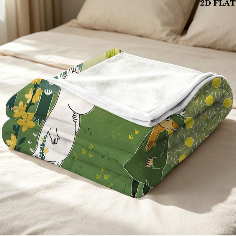 Custom Moomin Blanket, High quality Comfortable for All Seasons, Home Decor, Warmth and Comfort