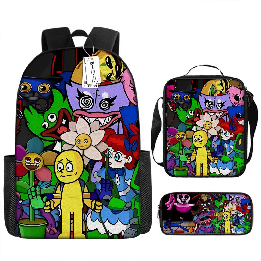Rainbow Friends Animation Middle School Student Schoolbag Cartoon Primary School Student Backpack Burden Reduction Design
