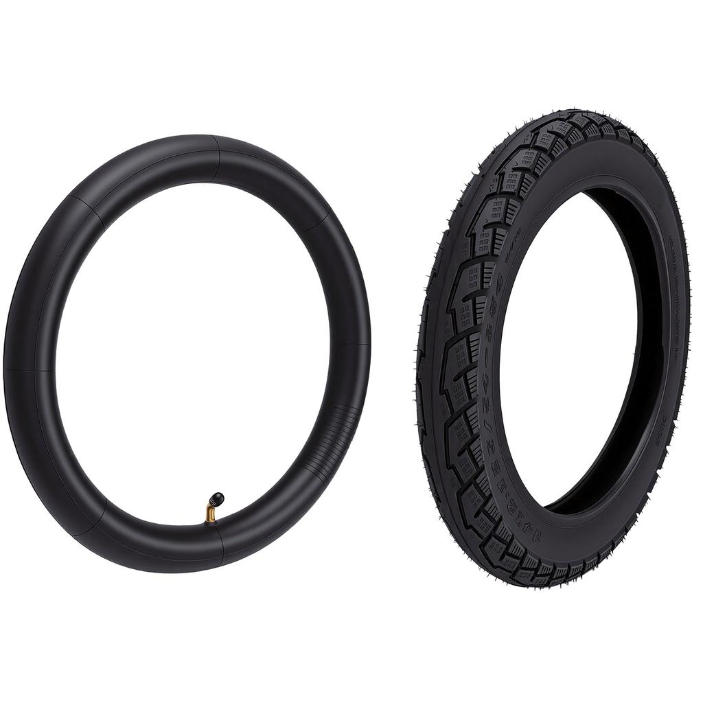 Conjunto de Pneu e Câmara de Ar 14 X 2.125 57 254 Pesado Pneu de Reposição para Patinete Elétrico de 14 Polegadas Bicicleta Elétrica com