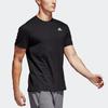 Adidas Solid Color Logo Running Casual Short-Sleeve T-Shirt Men Tops Black S98742