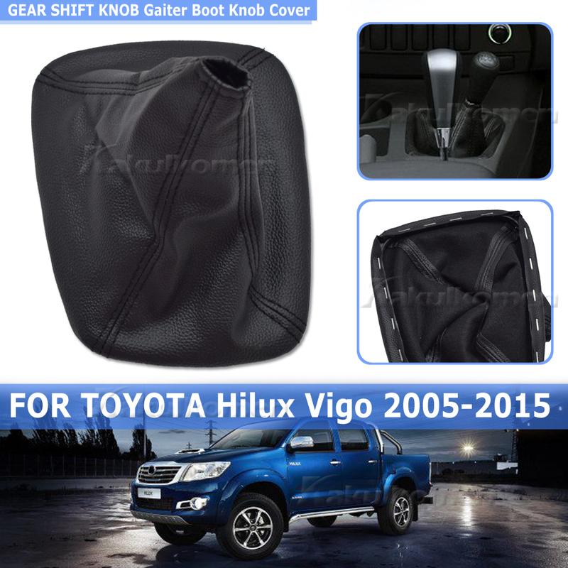 Auto Schaltmanschette Automobil Schalthebelmanschette Stiefel Knauf Abdeckung für TOYOTA Hilux Vigo 2005-2015 4WD Autozubehör