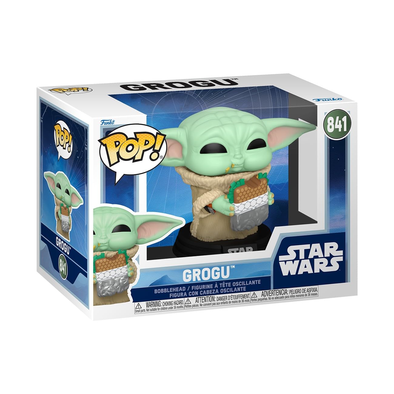 Funko The Mandalorian Grogoo flat meat Pop! & (with fries) белый
