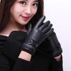 Womens Winter Touchscreen Gloves With Fleece Lining PU Leather Warm Windproof Driving Cycling