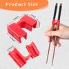 Patelai 5 Pairs Reble Chopstick Helpers Practice Chinese Chop Stick Training Chopsticks for Many Age, Adult, Beginner, Trainers or Learner (Multi