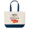 Tote Bag - PLANETEE - Thank You Brilliant Neurologist - Blue Background - Cotton 40x45 Cm - Large Size
