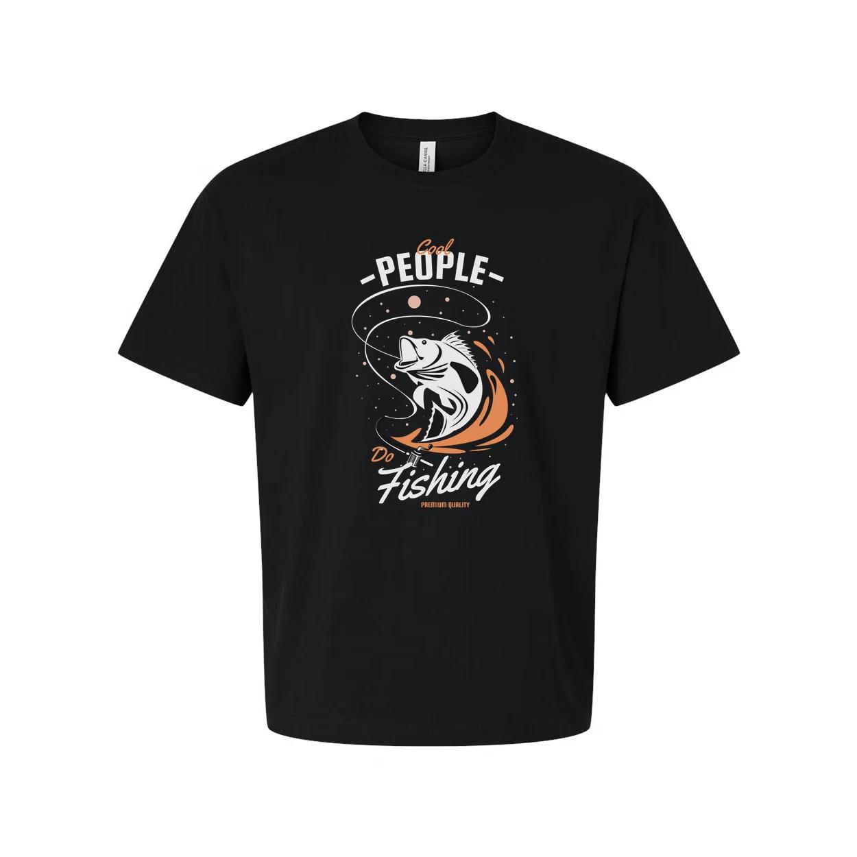 

Unisex Fishing Graphic T Shirt With Dynamic Fish Artwork And Splash Design Featu S