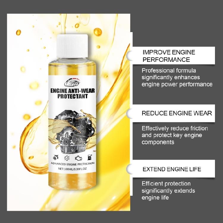 Engine Anti Wear Protectant Agent for Optimized Fuel Consumption Friction Reduction and All Vehicle Engine Protection