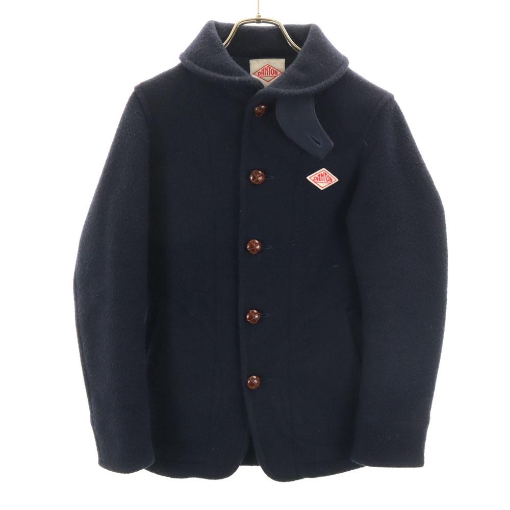 

Danton сделано в Японии Шерстяное мосса жакет с шалевым воротником 34 Темно-синий Женский Б/У