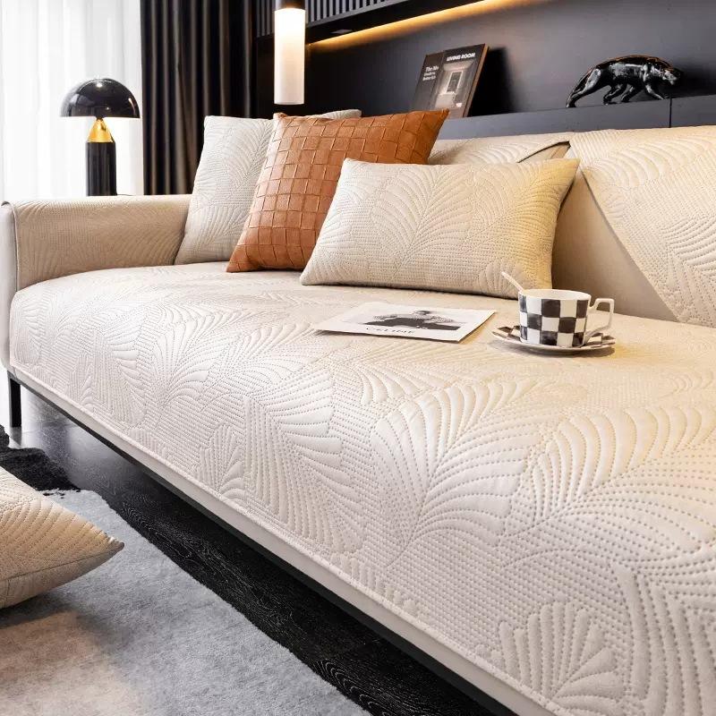 Technology Cloth Sofa Cushion Universal In All Seasons Modern High-End Light Luxury Waterproof And Non-Slip Cushion, Non-Stick Fur Seat Cushion Cover