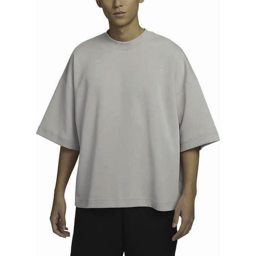 New Nike Sportswear Tech Fleece T Shirt Men's Light Iron Ore Gray FB8166-012