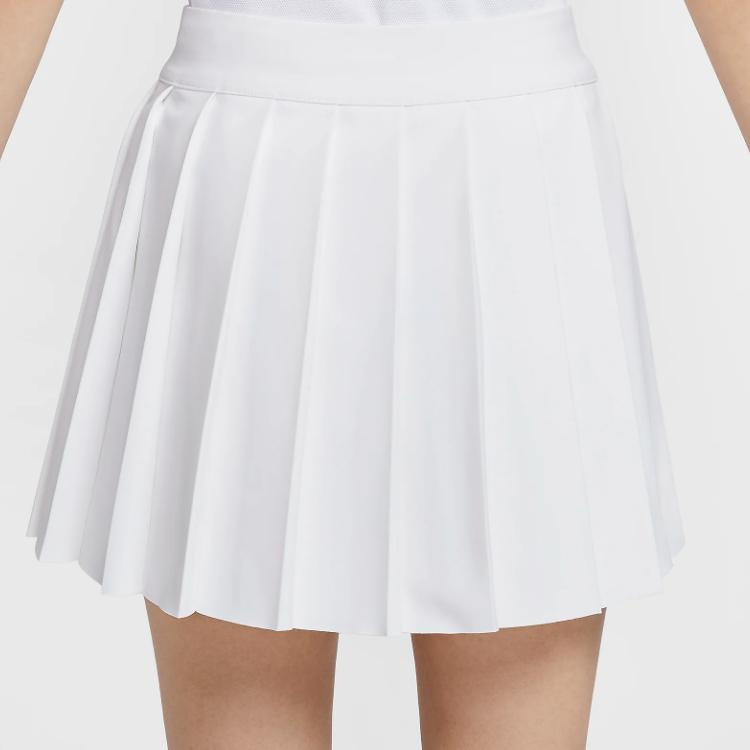 Nike Fashionable Comfortable Soft Pleated Casual Skirt Women Skirts White FZ0279-100