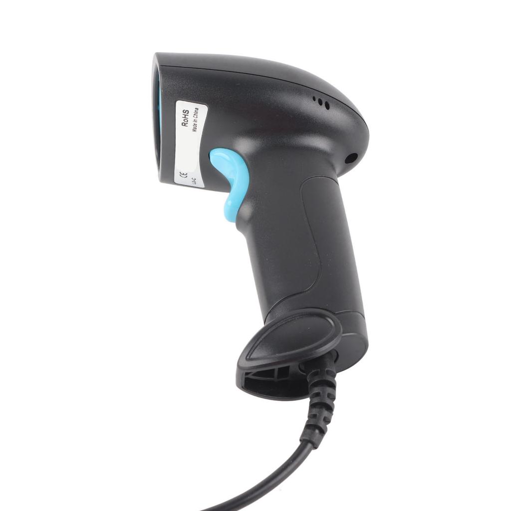 1D Barcode Scanner Wired Ergonomic Handle IP54 Waterproof Dustproof Fast Accurate Scanning USB