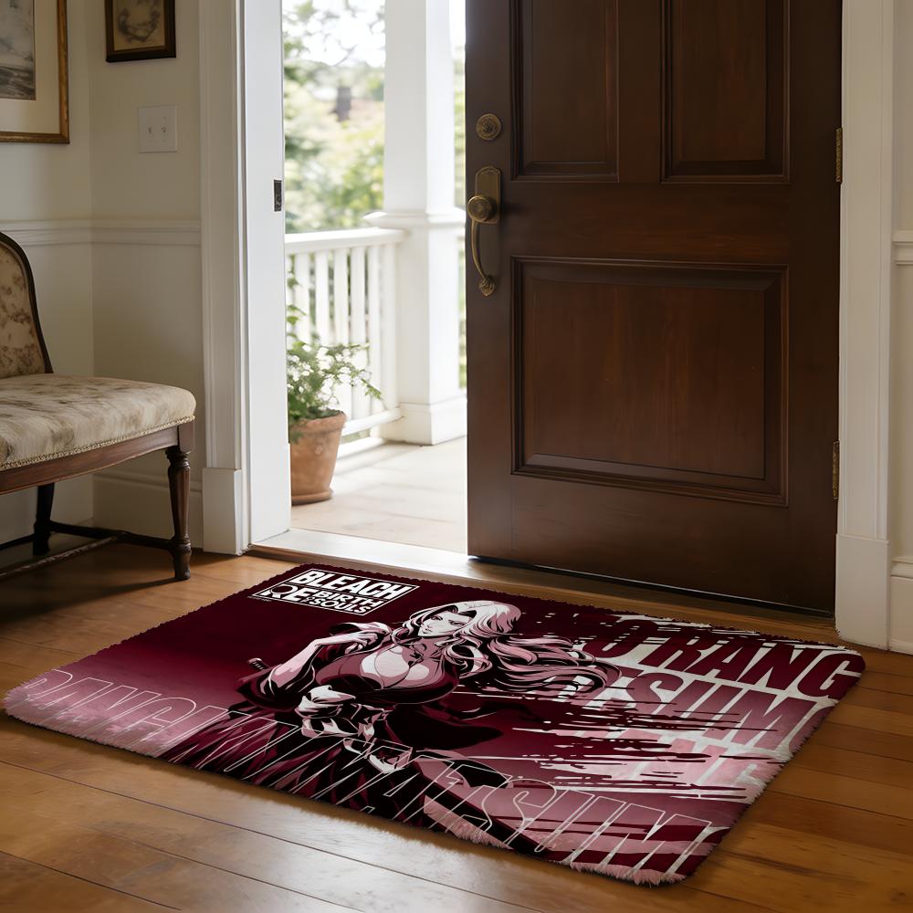 AAnime BBleach Floor Mat Soft Flannel Absorbent Mat Non-Slip Rug Home Bedroom Bathroom