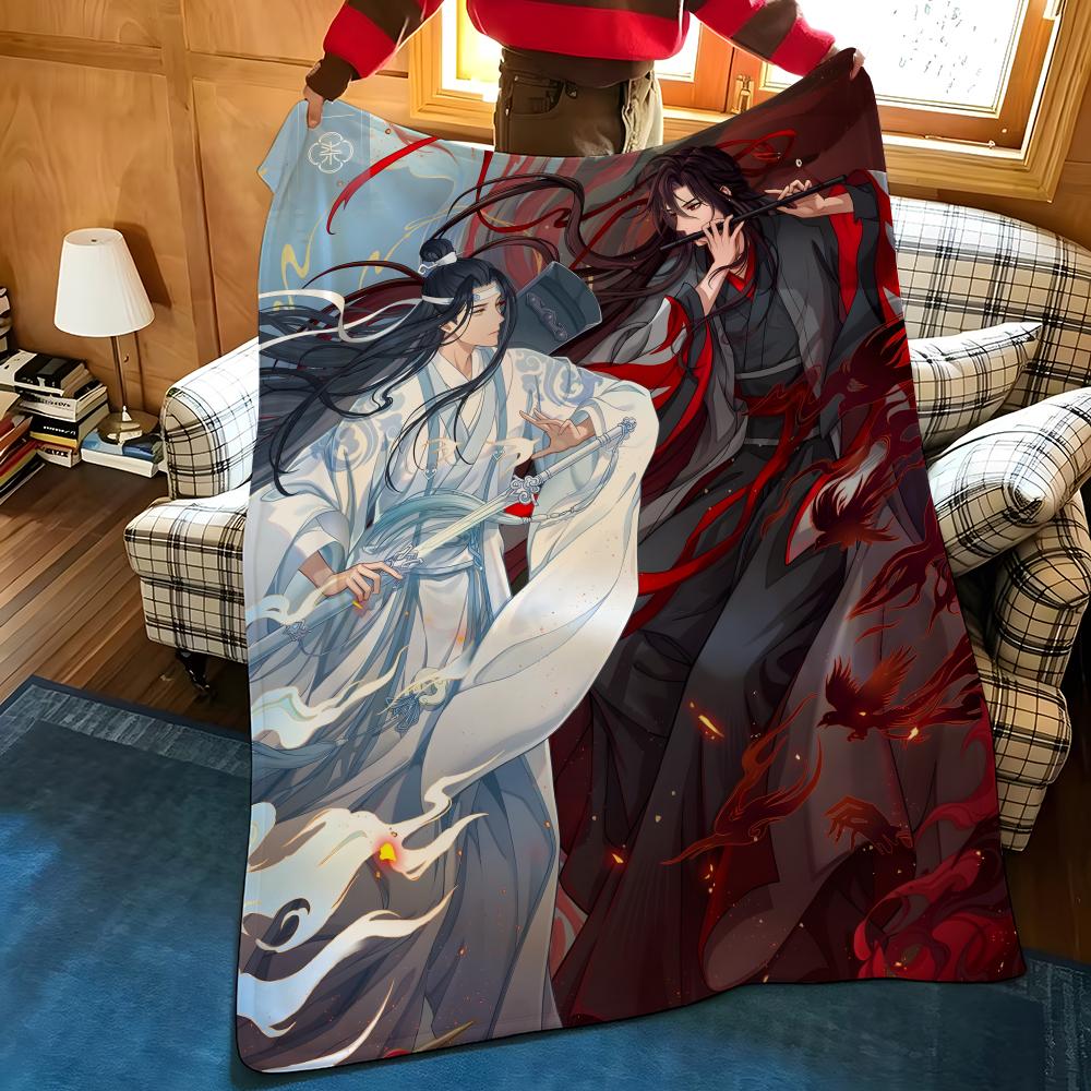 Novel G-Grandmaster O-Of D-Demonic C-Cultivation Throw Flannel Blanket Suitable for Sofas Beds Offices Travel, Camping Chairs