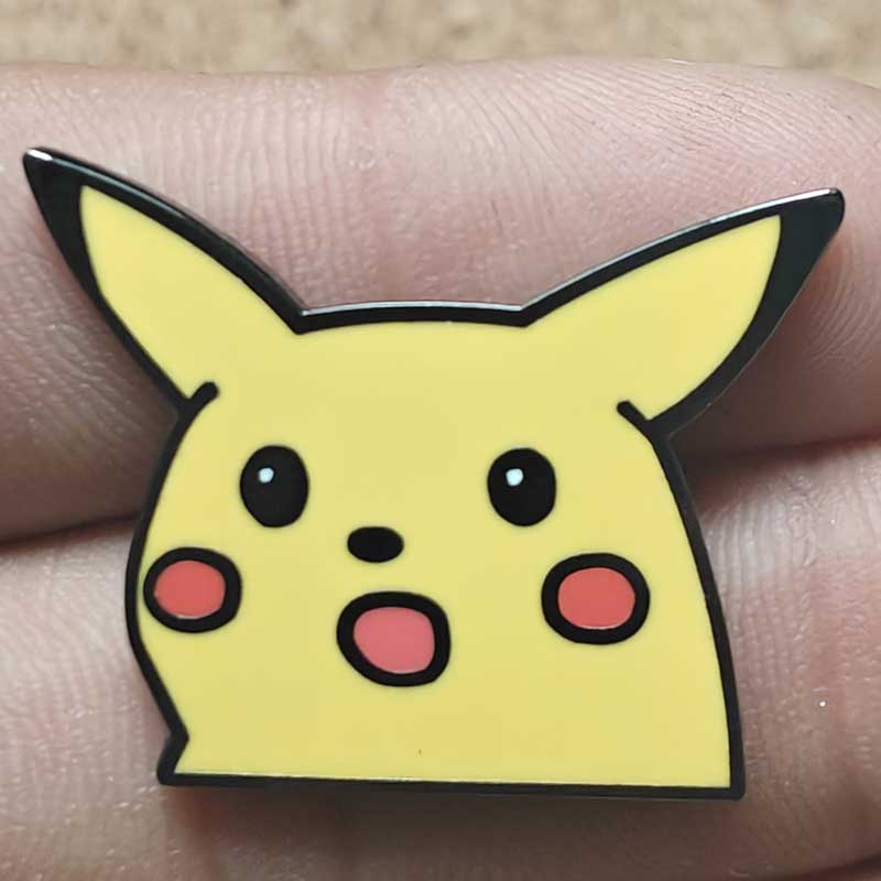 Anime  Bruise Pikachu Enamel Pin Lapel Pins for Backpacks Brooches Badges for Clothes Jewelry Gifts for Friend