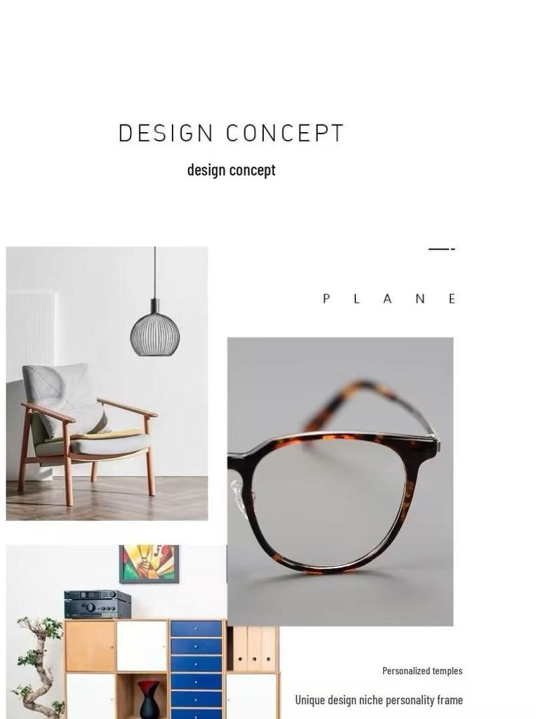 Unisex Pure Titanium Eyeglass Frames with Full-Frame and Acetate TR Options for Myopia, Compatible with Prescription Lenses.