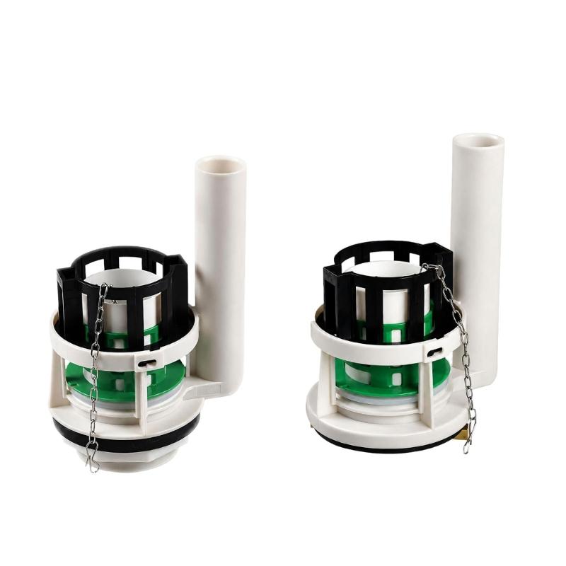 Toilet Flush Valves Repair Kit for JT334 with Plastic Body, Vertical Tube, Chain Linkage, and Base Seal for Repair