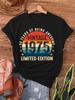 T-Shirt Short Sleeve Crew Neck Casual Top Summer & Spring WoClothing Vintage Funny Birthday Gifts Years Old Retro Print
