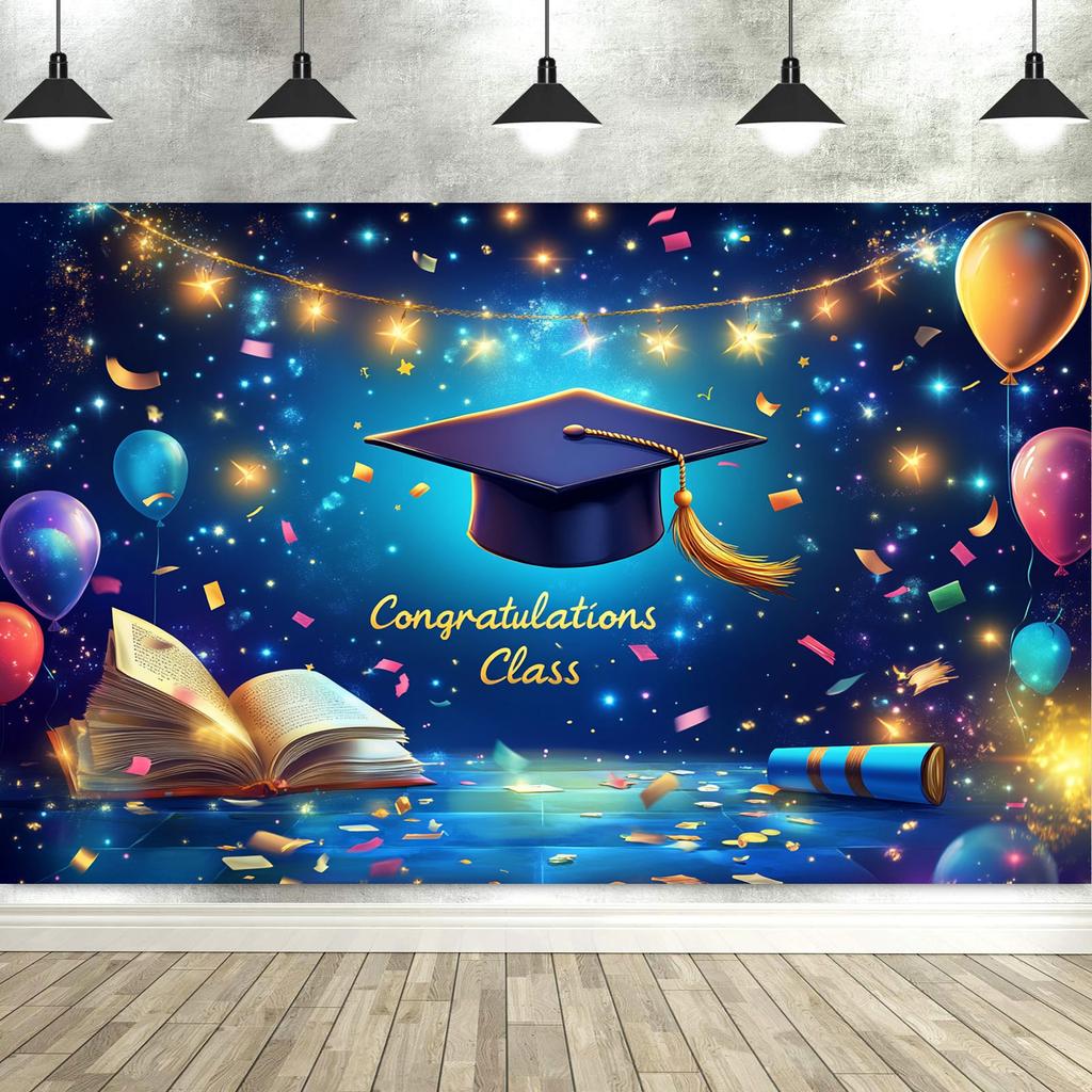 Graduation Decorations Banner Backdrop Party Supplies Photography Backgrounds