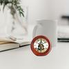 Retro Mechanical Clock, Metal Wall Clocks, Solid Wood Base, Copper Movement Decoration