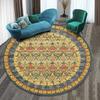Vintage Printing Round Carpet Living Room Bedroom Kitchen Bathroom Floor Mat Soft Circle Rug Birthday Decor